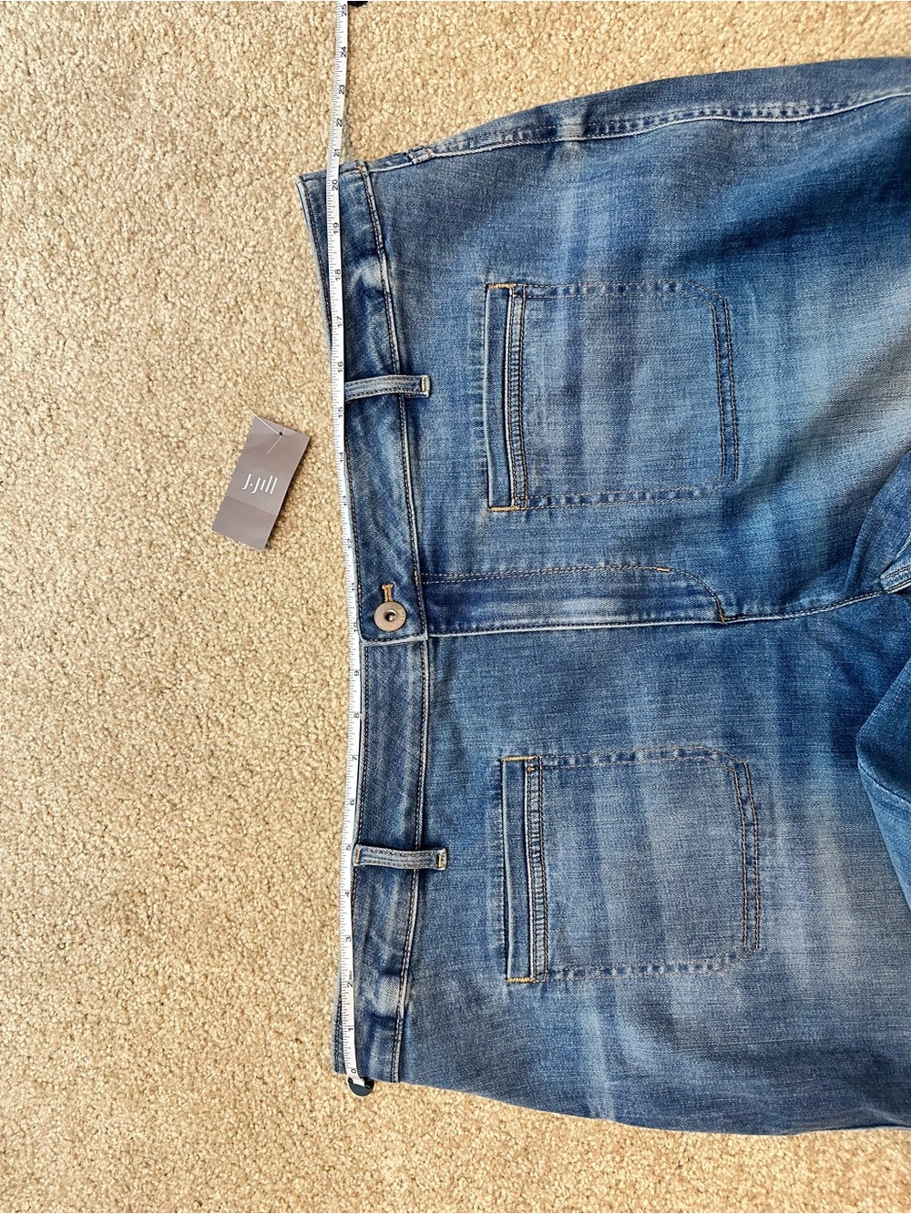 J.Jill Denim High Rise Flare Jeans Size 22 Davenport Wash Wide Leg NWT - Picture 10 of 13